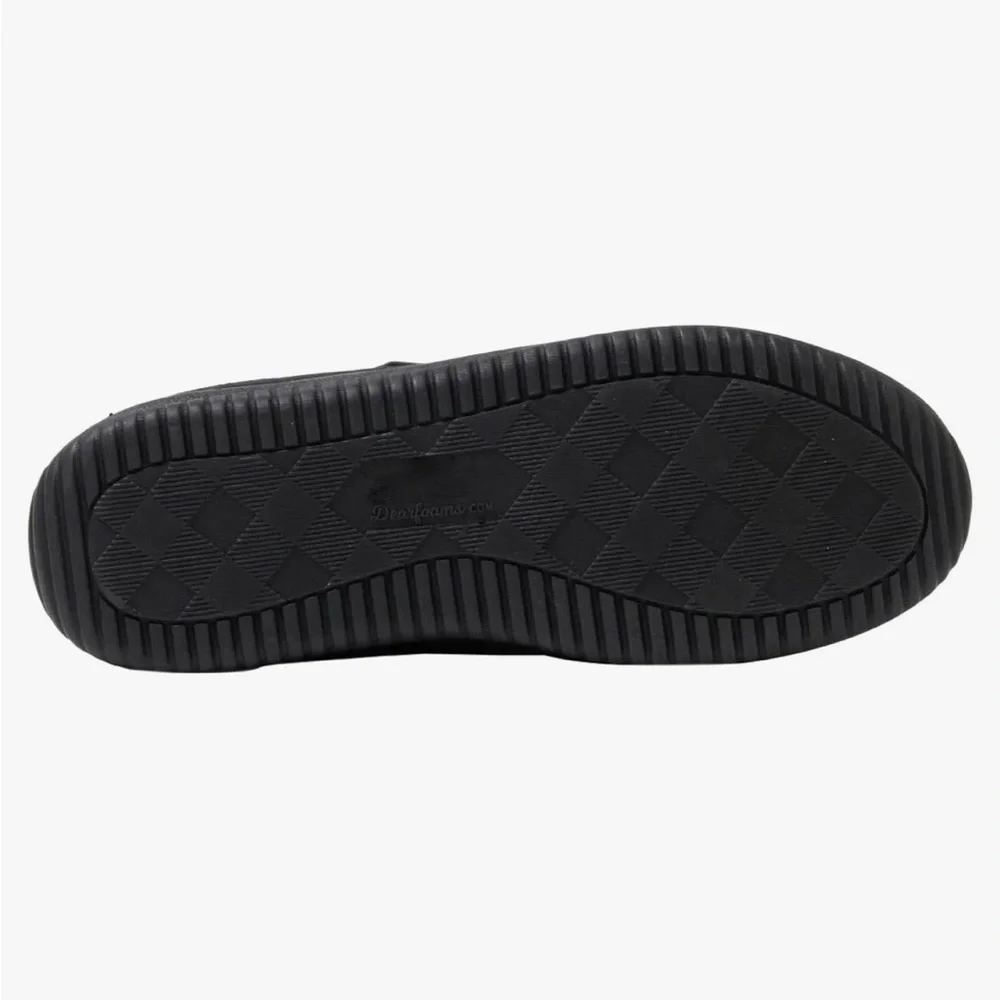 Men's Black Slip-On Slippers - Picture 6 of 12